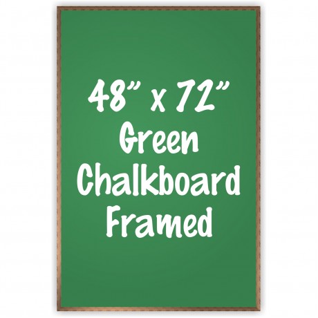 48" x 72" Wood Framed Green Chalkboard Sign