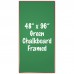 48" x 96" Wood Framed Green Chalkboard Sign