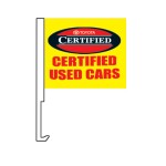 Toyota Certified Used Cars 12" x 15" Car Window Flag