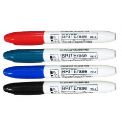 Bullet Tip Dry Erase Markers-4 Pc Set