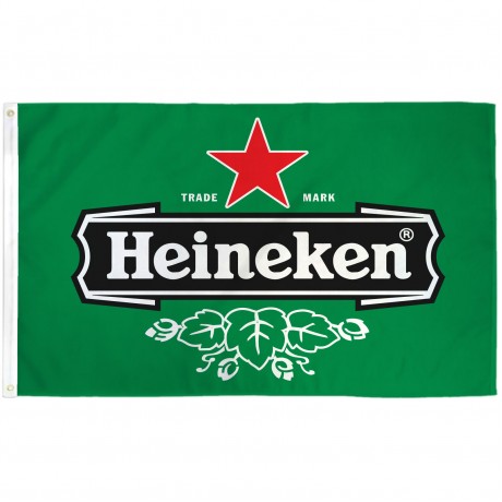 Heineken Beer 3' x 5' Polyester Flag