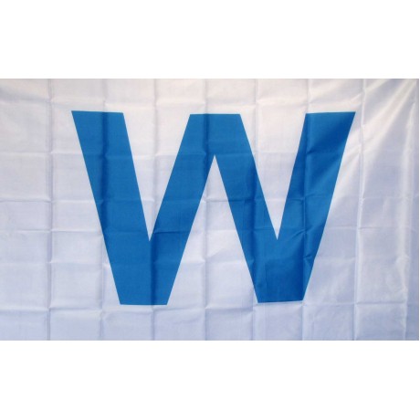 Wrigley Field Light Blue W 3' x 5' Polyester Flag