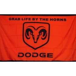 Dodge Ram Red/Black 3' x 5' Flag