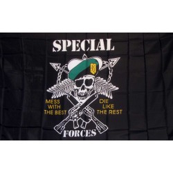Special Forces Mess With The Best 3'x 5' Economy Flag