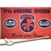 ARMY 17TH AIRBORNE 3' x 5'  Flag, Pole And Mount.