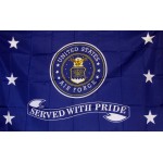 Air Force Served With Pride 3'x 5' Economy Flag