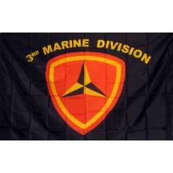 Marine 3rd Division 3'x 5' Flag