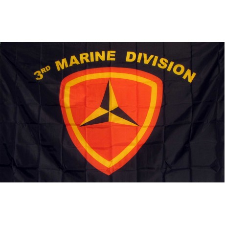 Marine 3rd Division 3'x 5' Flag