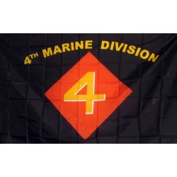Marines 4th Division 3'x 5' Economy Flag