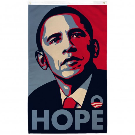 Obama Hope Vertical 3' x 5' Polyester Flag