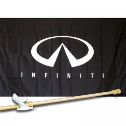IN FINITI 3' x 5'  Flag, Pole And Mount.
