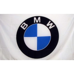 BMW White Automotive Logo 3'x 5' Flag