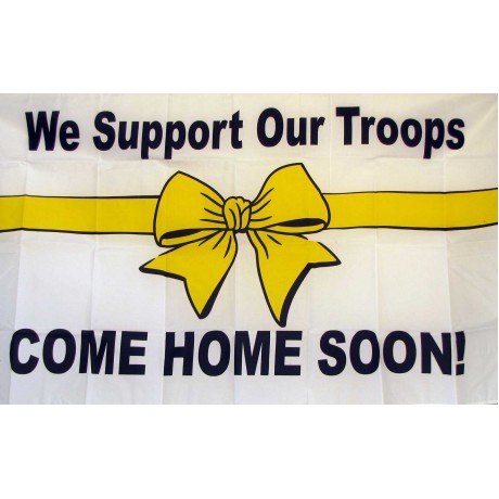 We Support Our Troops 3'x 5' Economy Flag