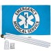 Emergency Medical Service 3' x 5' Polyester Flag, Pole and Mount