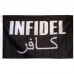 Infidel with Arabic Black 3' x 5' Polyester Flag