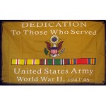 Army WWII Dedication 3'x 5' Economy Flag