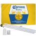 Corona Extra La Cerveza Mas Fina 3' x 5' Polyester Flag, Pole and Mount
