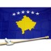 KOSOVO COUNTRY 3' x 5'  Flag, Pole And Mount.