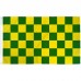 Checkered Green & Yellow 3' x 5' Polyester Flag