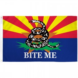 Arizona Bite Me Custom 3'x 5' Pro SB 1070 Flag