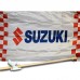SUZUKI MOTORS RACING 3' x 5'  Flag, Pole And Mount.