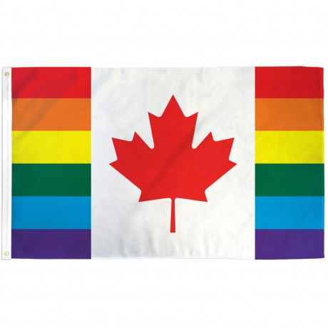 Canada Pride Rainbow 3' x 5' Polyester Flag