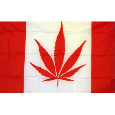 Canada Marijuana 3' x 5' Polyester Flag