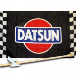 DATSUN RACING 3' x 5'  Flag, Pole And Mount.