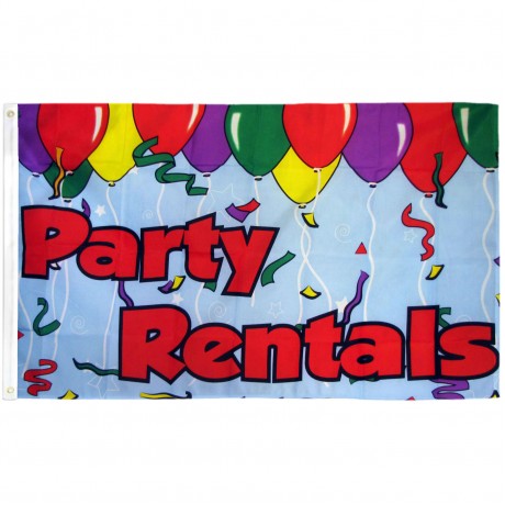 Party Rentals 3' x 5' Polyester Flag