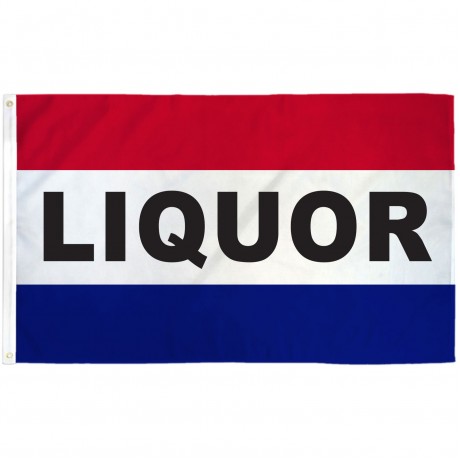 Liquor Patriotic 3' x 5' Polyester Flag