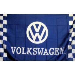 Volkswagen Blue & White Checkered 3x5 Flag