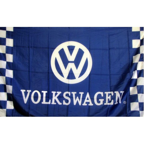 Volkswagen Blue & White Checkered 3x5 Flag