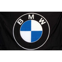 BMW Black 3'x 5' Automotive Flag