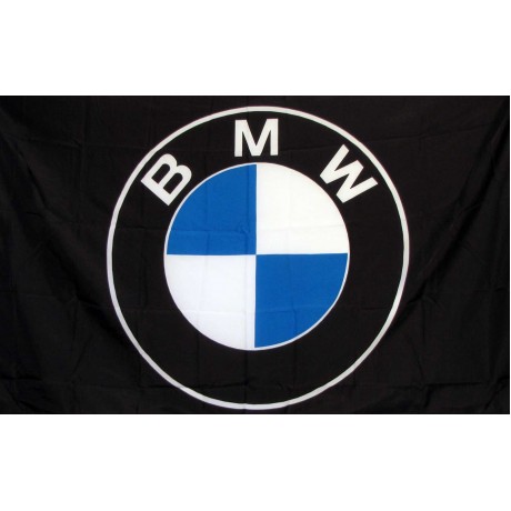 BMW Black 3'x 5' Automotive Flag