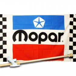 MOPAR RACING 3' x 5'  Flag, Pole And Mount.