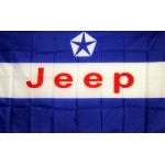 Jeep Blue 3'x 5' Automotive Logo Flag