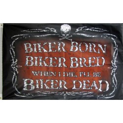 Biker Born 3'x 5' Flag