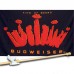BUDWEISER KING O F BEERS 3' x 5'  Flag, Pole And Mount.