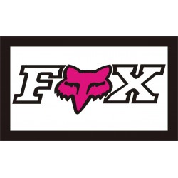 Fox Black,White & Pink 3'x 5' Flag
