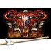 Flaming Bull Skull 3' x 5' Flag, Pole and Mount