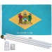 Delaware State 2' x 3' State Flag, Pole and Mount