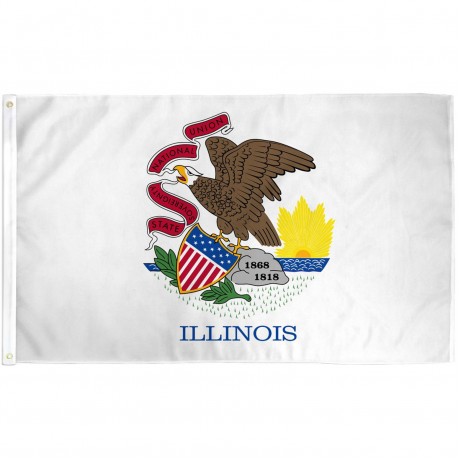Illinois State 2' x 3' Polyester Flag
