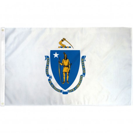 Massachusetts State 2' x 3' Polyester Flag
