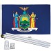 New York State 2' x 3' Polyester Flag, Pole and Mount