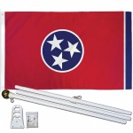 Tennessee State 2' x 3' Polyester Flag, Pole and Mount