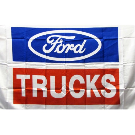 Ford Trucks Silver 3'x 5' Flag