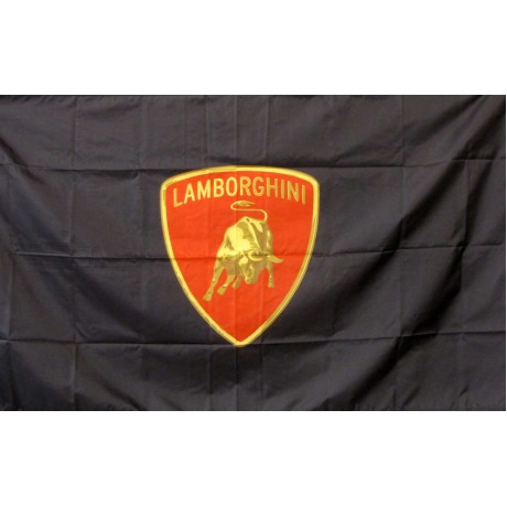 Lamborghini Red Shield 3' x 5' Polyester Flag