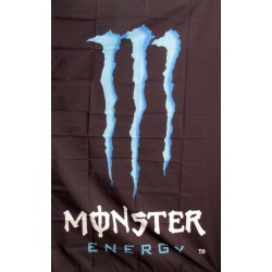Monster Blue Verticle 3'x 5' Flag