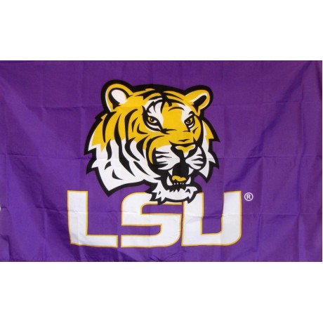LSU Tigers Purple 3'x 5' Flag