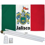 Jalisco Mexico State 3' x 5' Polyester Flag, Pole and Mount